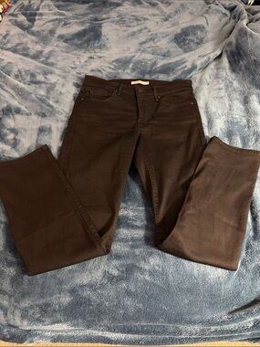 Levi's Black Denim Jeans with Branded Leather Patch